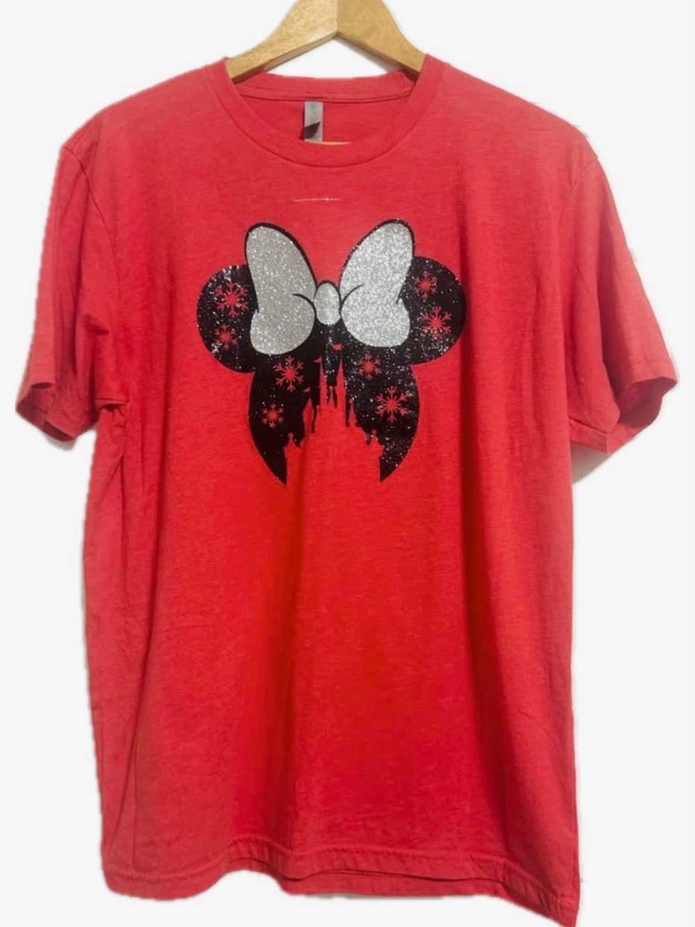 Red Minnie Mouse Ear Graphic T-Shirt